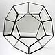 The Floriana. Geometric stained glass Floriana. Dodecahedron, 20 cm. Pots1. Glass Flowers. My Livemaster. Фото №4