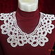 Lace lace collar crochet №27 cotton. Collars. Lace knitting workshop. Lidiya.. Online shopping on My Livemaster.  Фото №2