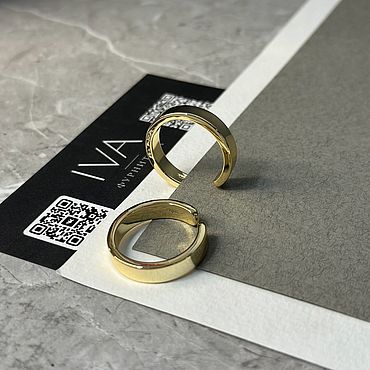 Украшения ручной работы. Ярмарка Мастеров - ручная работа Кольцо моно ,без размерное, позолота. Handmade.