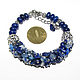 Blue bracelet bunch of 'Sky' blue stones. Bead bracelet. krasota-prirody. My Livemaster. Фото №5