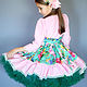 Dress 'Pink-green' Art.554. Childrens Dress. ModSister. My Livemaster. Фото №4