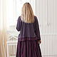 Трикотажный пуловер бохо цвета Византия MUHA-359b. Пуловеры. MUHA (vintagechic). Ярмарка Мастеров.  Фото №5