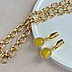Серьги с халцедоном и цирконами. Серьги классические. Kuznetsova Jewels • Украшения ручной работы. Интернет-магазин Ярмарка Мастеров.  Фото №2