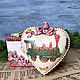 Christmas tree toy 'From the bottom of my heart' in a box. Christmas decorations. IraStepArtDecoupage. Online shopping on My Livemaster.  Фото №2
