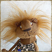 Куклы и игрушки handmade. Livemaster - original item Teddy Animals: Lion in leopard skin. Handmade.