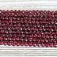 Гранат Люкс ювелирная огранка бусины 3 мм (нить). Бусины. Divine Gems. Ярмарка Мастеров.  Фото №4