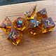 Дайсы, кубики ручной работы для DnD (Dungeons and Dragons) Golden Fall. Фишки и кости. Fantasy Minis. Ярмарка Мастеров.  Фото №5