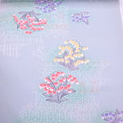 Винтаж: Дождевик японский шелковый "Тканые хризантемы"