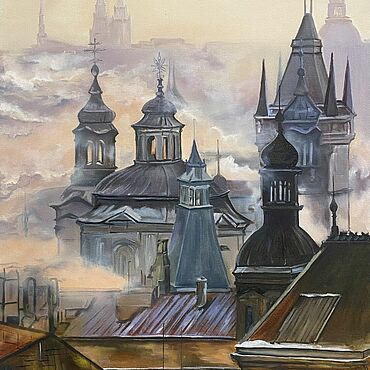 Картины и панно ручной работы. Ярмарка Мастеров - ручная работа Картины: Большая картина маслом на холсте с подрамником. Handmade.