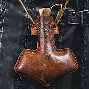 Субкультуры handmade. Livemaster - original item Celtic Embossed Leather Flask. Handmade.