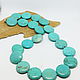 Order Beads Turquoise circle 55 cm. Selberiya shop. Livemaster. . Necklace Фото №3