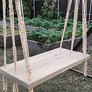Дача и сад ручной работы. Ярмарка Мастеров - ручная работа Качели макраме. Handmade.