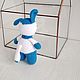 Puppy blue and white. Stuffed Toys. ToysAndToys. Online shopping on My Livemaster.  Фото №2