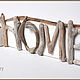 Деревянная табличка с надписью "HOME". 11х42 см. Таблички. Marina Grey. Интернет-магазин Ярмарка Мастеров.  Фото №2