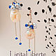 Long earrings with pearls, Earrings, Riga,  Фото №1
