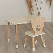 Children's round table and stool