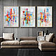 Triptych 'Bright Year' 60/80cm x3. Pictures. paintingjoy (paintingjoy). Online shopping on My Livemaster.  Фото №2