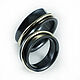 Black rings with gold rings, Rings, Moscow,  Фото №1
