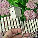 Order Furniture for dolls - the fence and birdhouse for miniature garden. MiniDom (Irina). Livemaster. . Doll houses Фото №3
