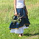 The floor-length skirt linen 'Indigo'. Skirts. Katlen-store. Online shopping on My Livemaster.  Фото №2