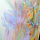 Весна... бабочки...ирисы -картина на шелке объемная, трехслойная. Картины. Светлана Логинова. Ярмарка Мастеров.  Фото №5