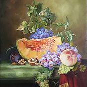 Картина маслом "Натюрморт с цветами"