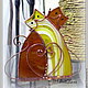 Подсвечник витражный "Пара котов". Подсвечники. TM Art Glass(витражная мастерская). Ярмарка Мастеров.  Фото №4