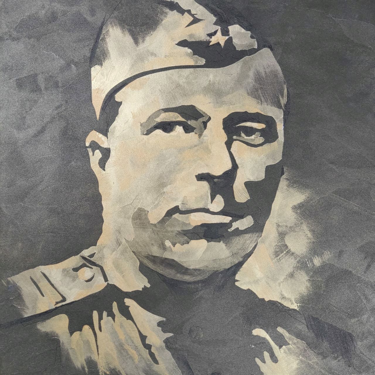 Картина с портретом солдата