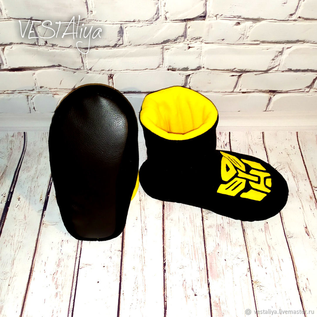 Slippers Transformers Bumblebee – заказать на Ярмарке Мастеров ...