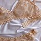 Комплект нижнего белья бежевый. Лиф без кости. Комплекты белья. Natali Lingerie / Нижнее бельё ручной работы!. Ярмарка Мастеров.  Фото №4