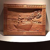 Картины и панно handmade. Livemaster - original item Panels carved wooden 