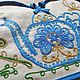 Прихватка+ грелка на чайник тамбурная русская вышивка  , разные цвета. Прихватки. Лебедева Анна Русская вышивка. Ярмарка Мастеров.  Фото №15