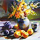 Золотые персики. Картины. Valeria Akulova ART. Интернет-магазин Ярмарка Мастеров.  Фото №2
