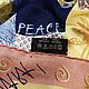 Винтаж: Эксклюзив.PEACE.Шелковый платок Ars Mundi люкс шелк малберри. Платки винтажные. vis-a-vis. Ярмарка Мастеров.  Фото №9