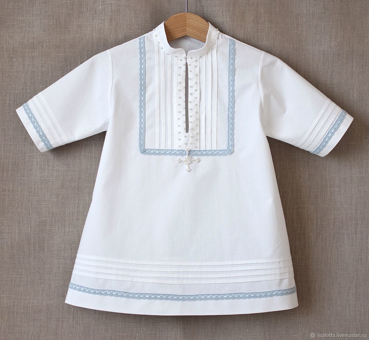 Купить оптом крестильную рубашку для детей Малыш
