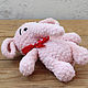 Elephant Knitted plush toy Pink Amigurumi Marshmallow. Amigurumi dolls and toys. Amigurushka. My Livemaster. Фото №4