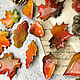 Brooches ' Bright autumn leaves autumn leaf autumn orange'. Brooches. greenfox-23. My Livemaster. Фото №4