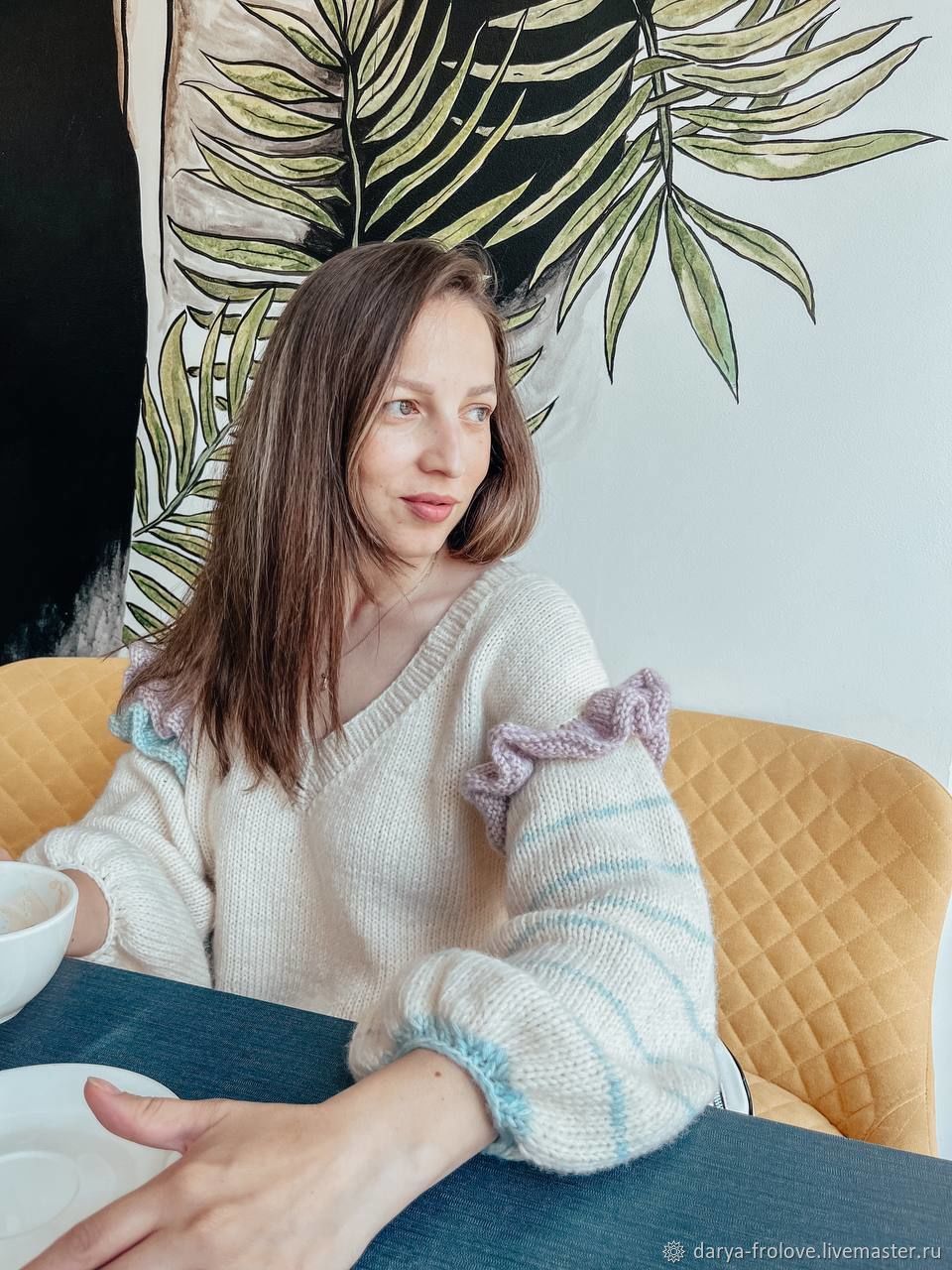 Мастер-класс спицами Джемпер \"Морской\" в интернет-магазине Ярмарка ...