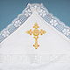 Order Baptismal dressing area. Gradeva Anna Christening sets (krestimbaby). Livemaster. . Сhristening diaper Фото №3