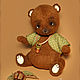 Мишка тедди Самый крошечный. Мишки Тедди. Юлия Артемьева  (artist teddy toys). Интернет-магазин Ярмарка Мастеров.  Фото №2
