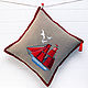 Decorative pillow ' Scarlet sails'. Pillow. pillowstown. My Livemaster. Фото №4