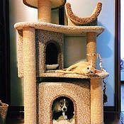 Зоотовары handmade. Livemaster - original item A complex for cats with a kennel for a dog. Handmade.