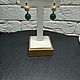 Earrings with green onyx, stud earrings with onyx, with stones. Earrings. Irina Moro. My Livemaster. Фото №5