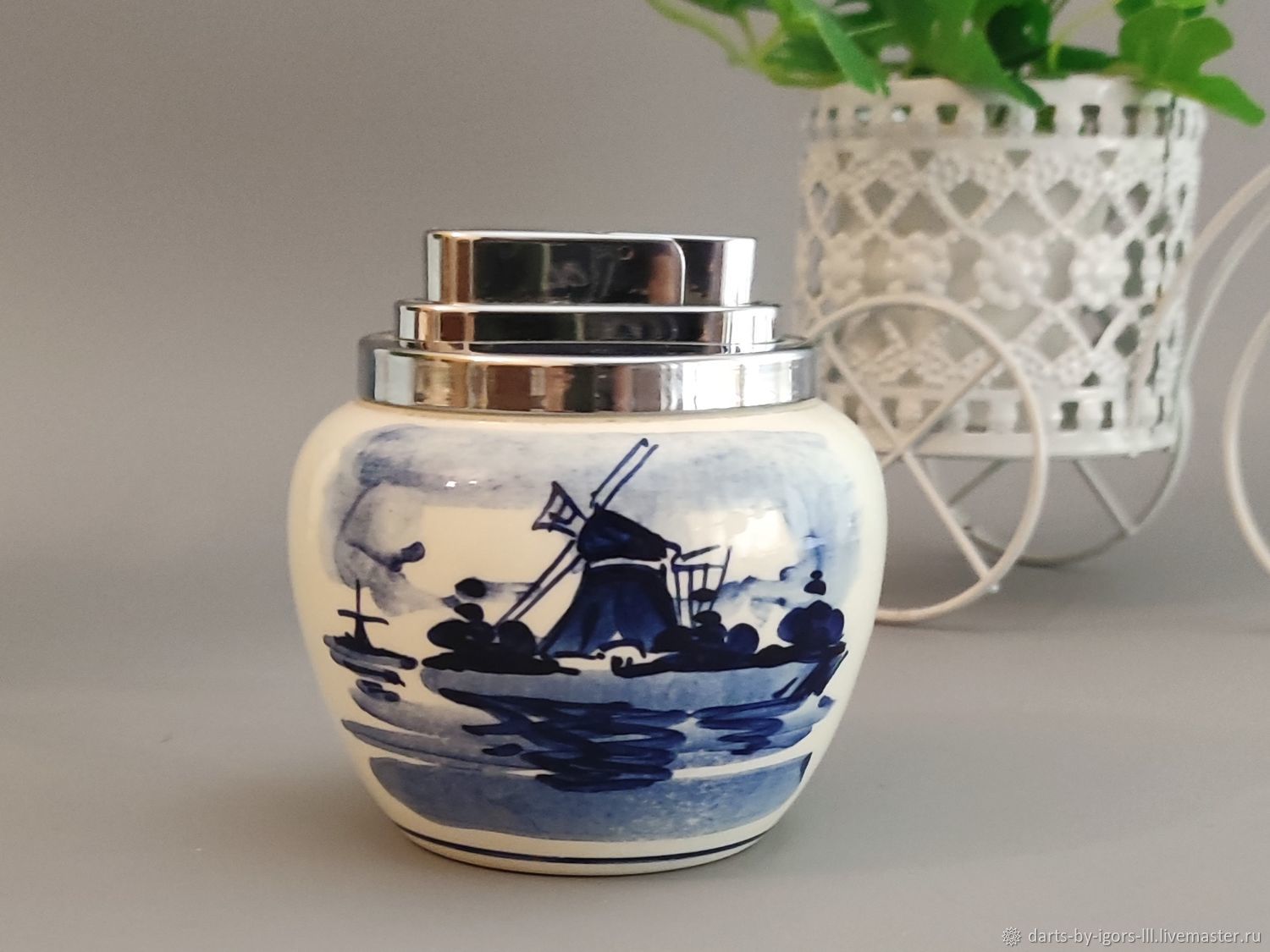 Винтаж: Фарфоровая настольная зажигалка. Делфт. Голландия – купить на ...