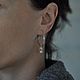Заказать Серьги кольца с ананасами. LOUVE (Ksenia) - второй магазин. Ярмарка Мастеров. . Серьги классические Фото №3
