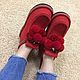 boots: Boots women's red ' SCARLET BEAR'. Felt boots. Валенки DENISENKOBRAND - подарят незабываемые эмоции. My Livemaster. Фото №4