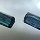 Турмалин индиголит 0.64 кт 2 шт VS Мозамбик. Минералы. Certified Gemstones (Дмитрий). Интернет-магазин Ярмарка Мастеров.  Фото №2