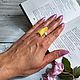 Серебряное кольцо с янтарем серебряные кольца с янтарем украшения. Кольца. Украшения из самоцветов 'ГРАНАТ-МК' (samotsvety-ot-granat-mk). Ярмарка Мастеров.  Фото №6