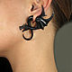  an earring made from horn of Buffalo dragon. Single earring. Garuda. Online shopping on My Livemaster.  Фото №2