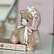 Мишка тедди в цветочной шапочке. Мишки Тедди. MyTeddyStore. Ярмарка Мастеров.  Фото №7